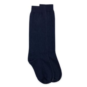 Cotton Blend Flat Knit Knee Sock