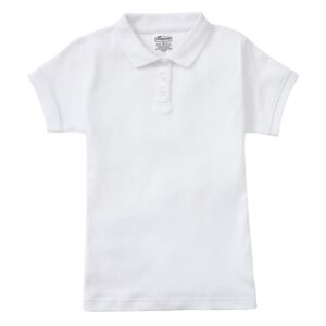 Junior Girls Cotton Blend Smooth Knit Polo