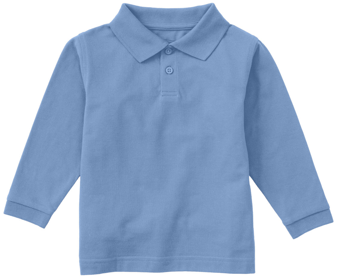 Cotton Blend Polo Long Sleeve Toddler