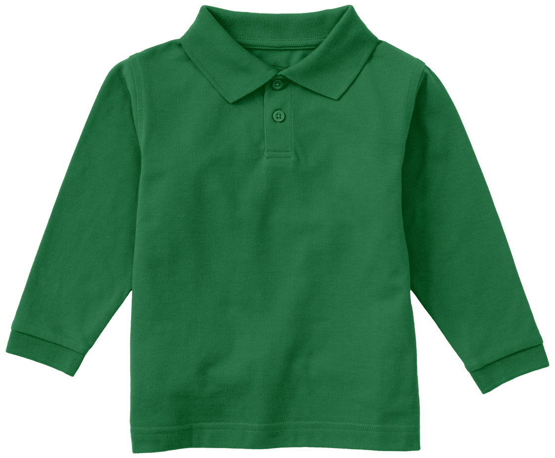 Cotton Blend Polo Long Sleeve Toddler - Image 3