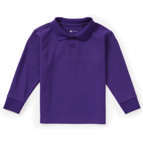 Cotton Blend Polo Long Sleeve Toddler - Image 4