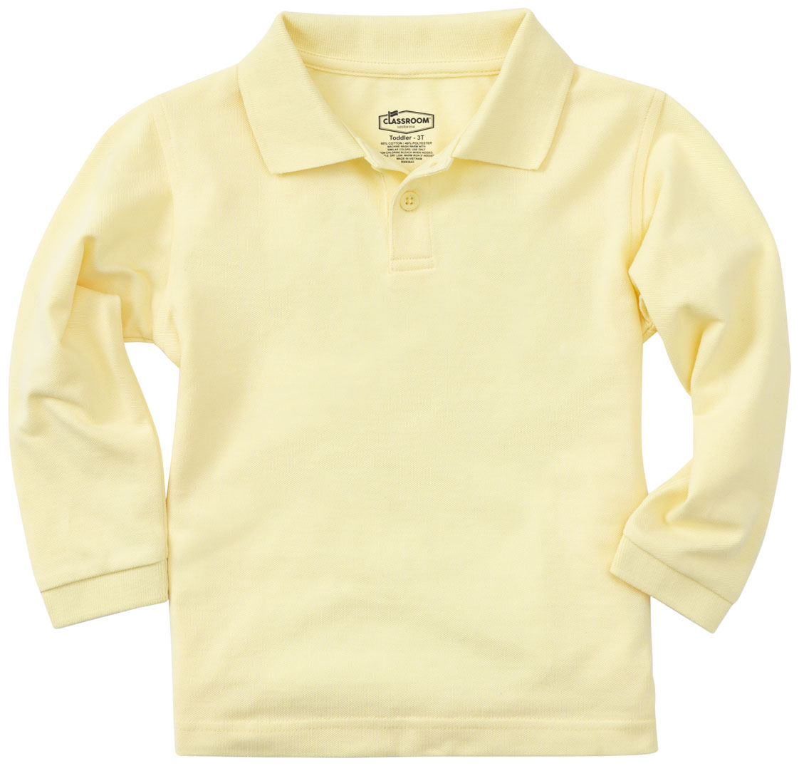 Cotton Blend Polo Long Sleeve Toddler